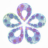 Ion Plating(IP) 304 Stainless Steel Filigree Pendants X-STAS-T057-15-1