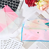 1Pc Transparent Laser PVC Coin Pouches with Snap Button ABAG-CP0001-19-7