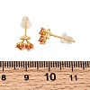 Cherry Brass Micro Pave Cubic Zirconia Stud Earrings EJEW-P331-08G-5