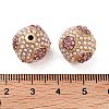 Golden Plated Alloy Rhinestone Beads FIND-E046-14G-01-2