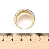 Brass Micro Pave Cubic Zirconia Adjustable Cuff Rings RJEW-V007-04GP-5