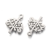 Non-Tarnish 304 Stainless Steel Pendants STAS-L245-012B-P-2