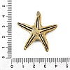 Brass Starfish Miniature Figurines Statues for Home Office Desktop Ornament KK-S335-06AB-3