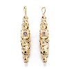 Real 18K Gold Plated Brass Micro Pave Cubic Zirconia Pendants X-ZIRC-M114-54G-1