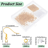 200Pcs Brass Earring Hooks KK-SP0001-44G-2