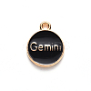 Alloy Enamel Pendants ENAM-S124-01A-08I-3