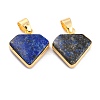 Natural Lapis Lazuli Pendants G-B012-03G-03-2