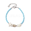 Glass Seed Beaded Bracelets BJEW-JB11703-3