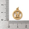 304 Stainless Steel Charms
with Jump Ring STAS-R001-02G-M-3