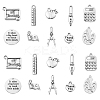 100Pcs 10 Styles Tibetan Style Alloy Pendants TIBEP-CJ0002-97-1