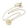 Brass Micro Pave Clear Cubic Zirconia Tree of Life Pendants LS-NJEW-H066-01B-G-1