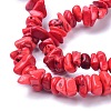 Natural Magnesite Beads Strands TURQ-P001-02A-13-3