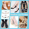 2 Bags 2 Colors Zinc Alloy Enamel & Resin & Crystal Rhinestone Shoe Laces FIND-PH0028-03-5