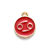 Alloy Enamel Pendants ENAM-S124-01B-07D-2