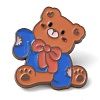 Bear with Bowknot Enamel Pins JEWB-Q036-02G-1