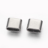 Tarnish Resistant 201 Stainless Steel Slide Charms STAS-G187-29P-A-1
