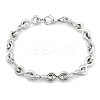 304 Stainless Steel Infinity Link Chain Bracelets for Women Men BJEW-F488-53D-P-4