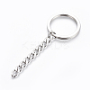 Tarnish Resistant Polishing 304 Stainless Steel Split Key Rings STAS-H558-46P-1