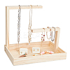 Rectangle Wood Jewelry Display Stands ODIS-WH0329-34A-1