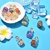 10Pcs 5 Styles Imitation Food Resin Pendants RESI-YW0001-65-4