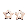 Ion Plating(IP) 304 Stainless Steel Charms LS-STAS-D167-12RG-1