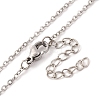 Natural Mixed Stone Bullet Shaped Perfume Bottle Pendant Necklaces G-B089-02P-6