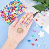 240Pcs 8 Colors Barrel Acrylic European Beads MACR-NB0001-23-3