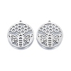 Non-Tarnish 201 Stainless Steel Pendant STAS-B027-10P-1