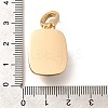 Brass Micro Pave Cubic Zirconia Pendents KK-R212-03G-01-3