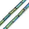 Electroplated Natural Lava Rock Beads Strands G-K388-03A-09-3