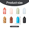 8Pcs 8 Style Gemstone Pointed Beads G-FW0001-27-2