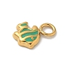 Ion Plating(IP) 304 Stainless Steel Enamel Charms STAS-G351-05G-3