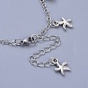 Brass Cable Chain Anklets AJEW-AN00261-4