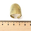 304 Stainless Steel Adjustable Cuff Rings for Women RJEW-B123-01G-03-5