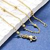Brass Cable Chain Necklaces LS-NJEW-I247-02G-4