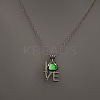 Alloy with Luminous Resin Bead Inside Pendant Necklaces for Women Men FS-WG4D5C2-06-1