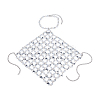 Iron & Clear Acrylic Chest Bikini Body Chains for Sexy Women AJEW-WH0348-730-6