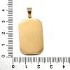 Tarot 304 Stainless Steel Enamel Pendants STAS-M119-09S-G-2