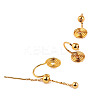 Brass Clip-on Earring Findings LS-WG21877-08-1