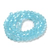 Imitation Jade Electroplate Glass Beads Strands GLAA-F029-J4mm-C03-2