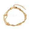 304 Stainless Steel Satellite Chains Bracelets LS-BJEW-Z106-01G-2