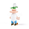 Handmade Lampwork Cartoon Onion Pendants LAMP-T025-11E-2