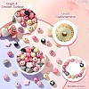 DIY Animal Cattle Theme Wooden Beaded Keychain Making Kits DIY-YW0008-69B-4