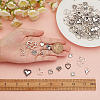 90Pcs 15 Style Tibetan Style Alloy Pendants TIBEP-SC0002-12-3