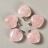 Natural Rose Quartz Pendants GG-CBAA0EE-04P-18-1