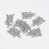 Tibetan Style Alloy Tortoise Pendants TIBEP-Q043-237-RS-1