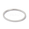 Non-Tarnish 1mm Polished Plain Dome Finger Ring for Girl Women RJEW-C012-02A-P-1