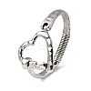 Alloy Hinged Bangles for Women RJEW-S637-02AS-4