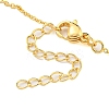 Brass Micro Pave Cubic Zirconia Pendant Necklaces NJEW-M220-07A-G-3