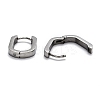 Tarnish Resistant 304 Stainless Steel Huggie Hoop Earrings STAS-J033-11B-P-3